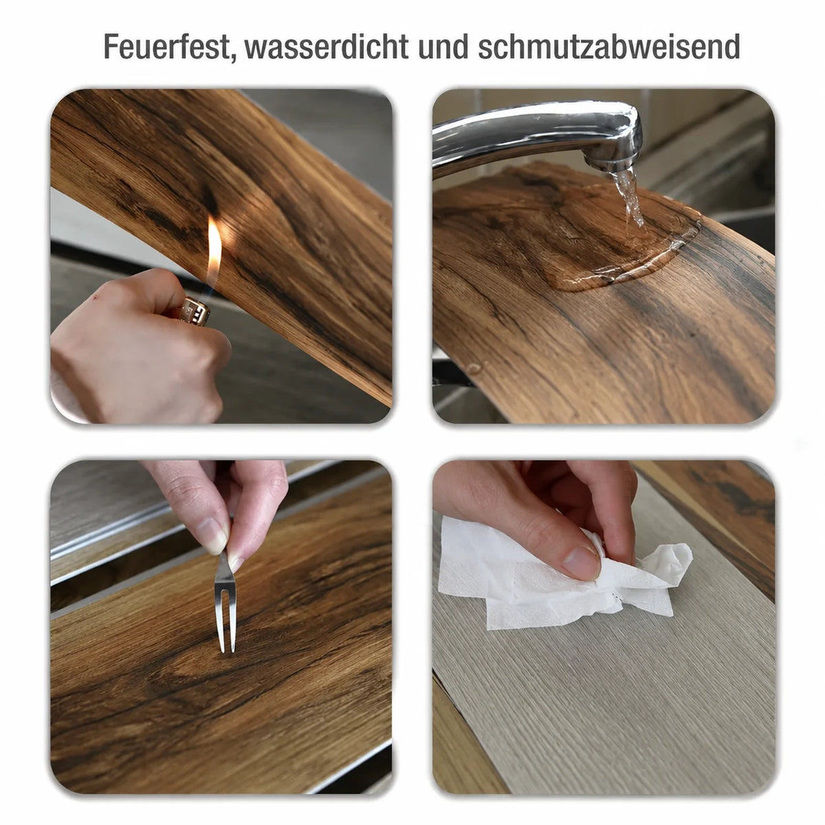 Plancher en bois étanche – Transformez votre espace en seulement 30 minutes – (60 cm × 15 cm)