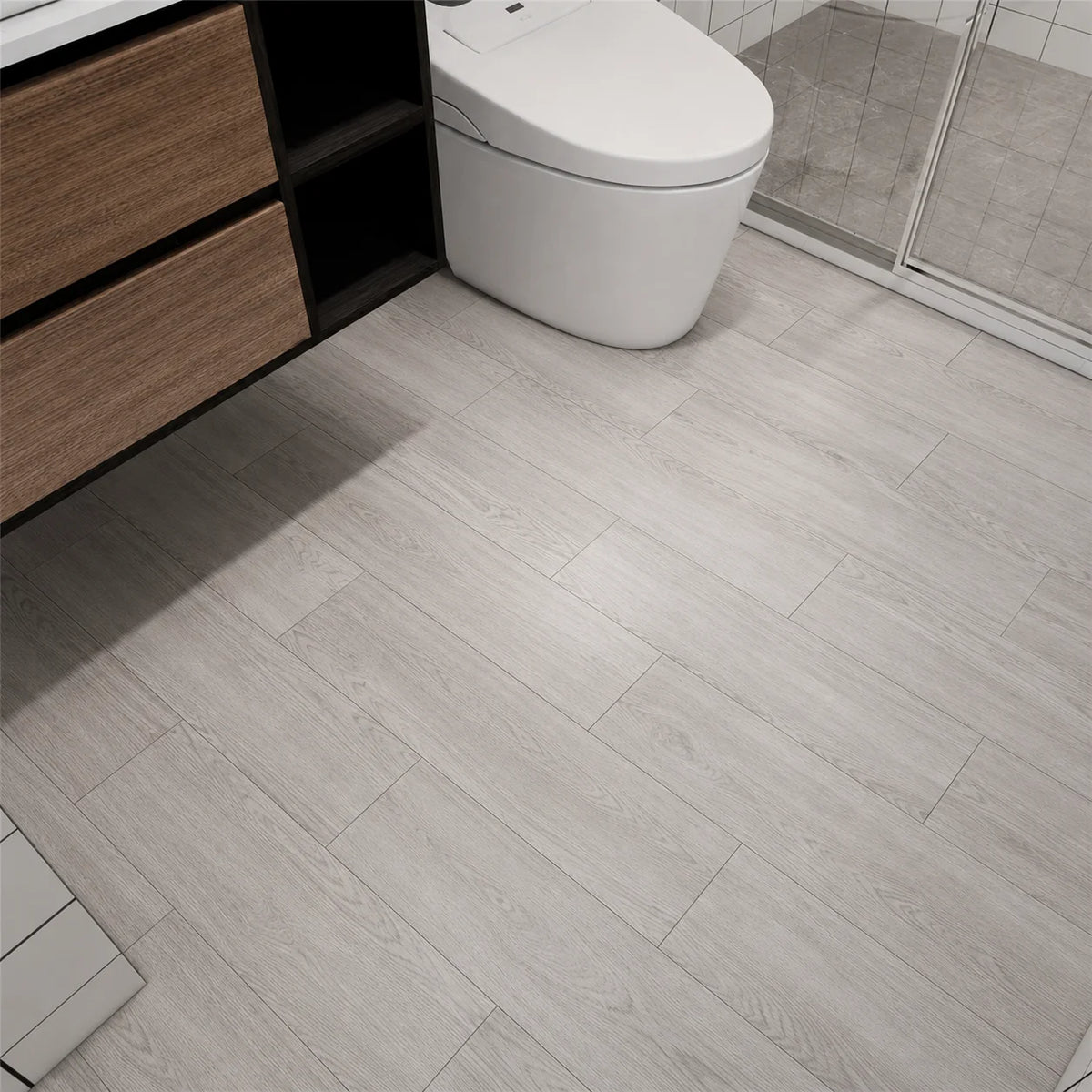 Plancher en bois étanche – Transformez votre espace en seulement 30 minutes – (60 cm × 15 cm)
