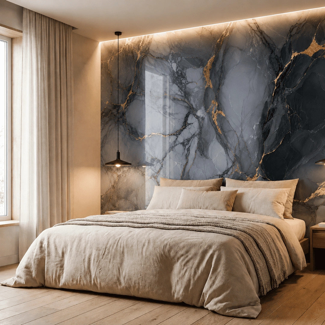 Panneau mural adhésif marbre – Transformez votre pièce en seulement 30 minutes – (270 cm x 110 cm)