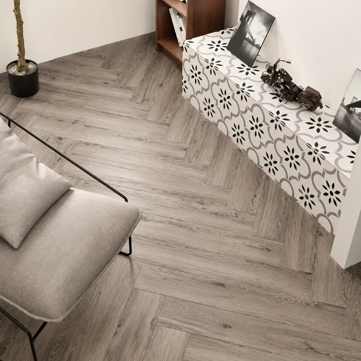 Plancher en bois étanche – Transformez votre espace en seulement 30 minutes – (60 cm × 15 cm)