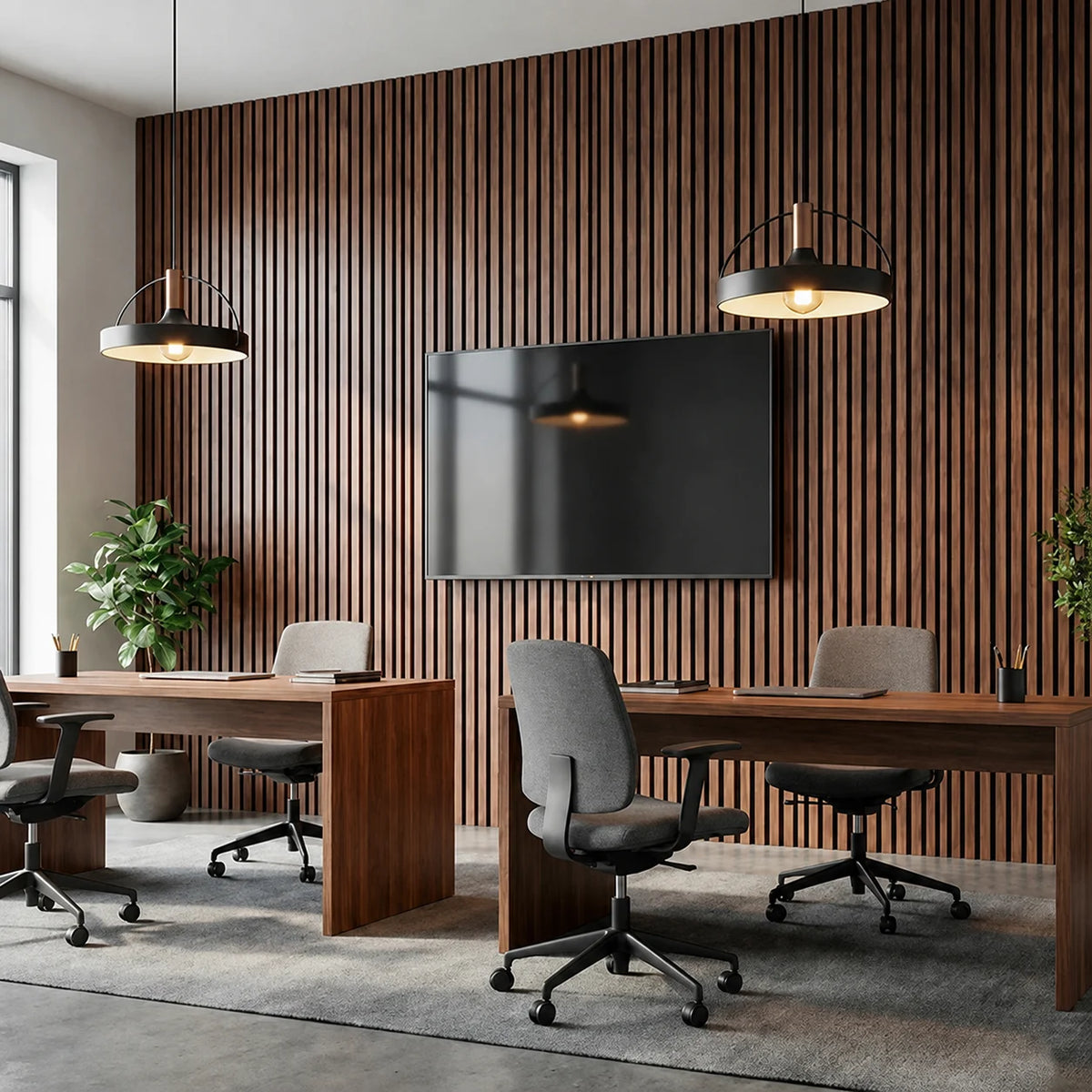 Panneau mural acoustique en bois – Transformez votre espace en seulement 30 minutes – (270 cm x 110 cm)