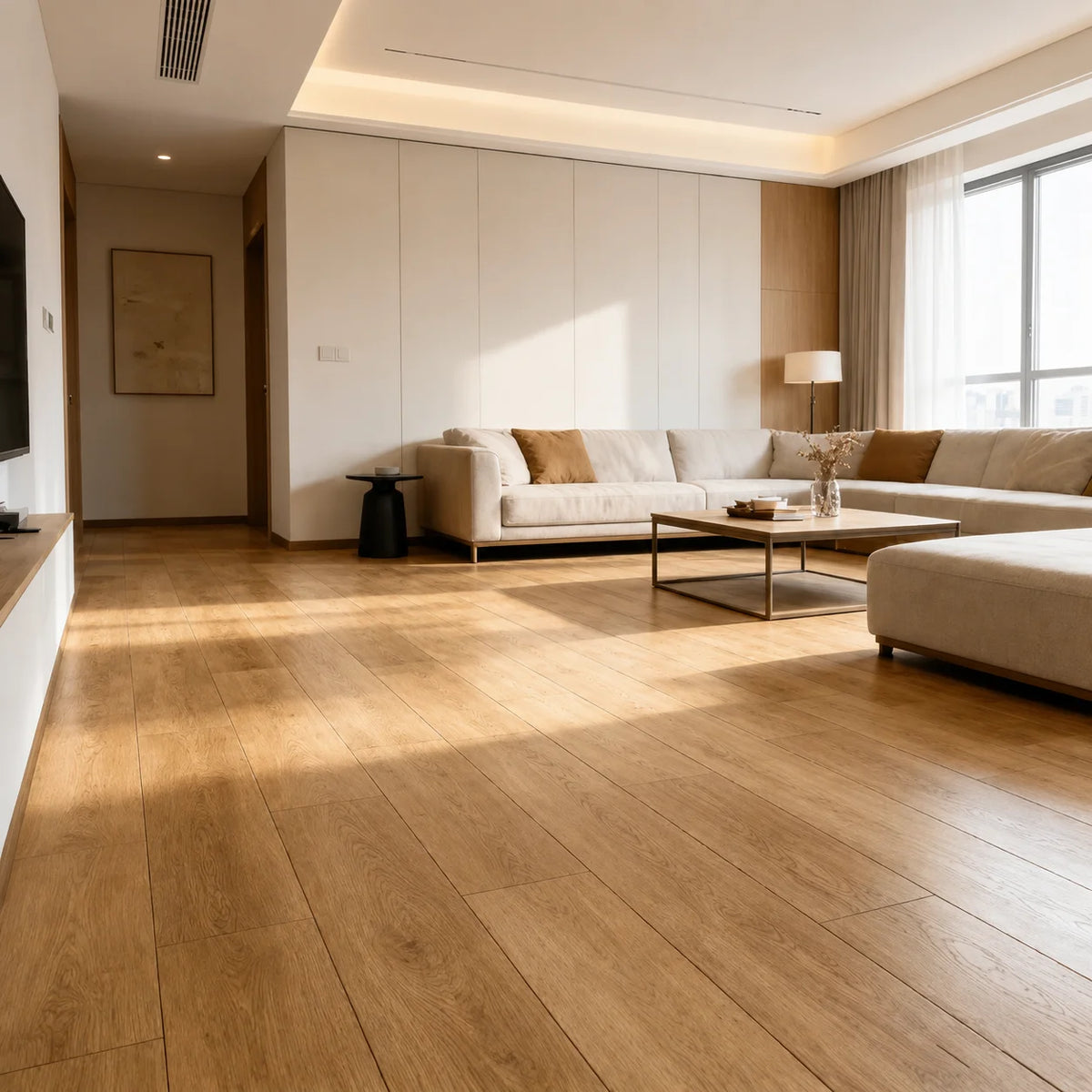 Plancher en bois étanche – Transformez votre espace en seulement 30 minutes – (60 cm × 15 cm)