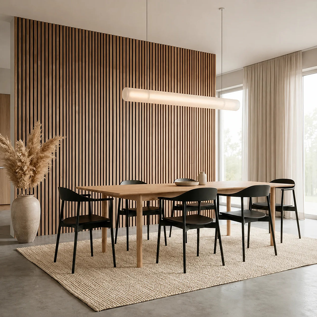 Panneau mural acoustique en bois – Transformez votre pièce en seulement 30 minutes – (70 cm x 70 cm)
